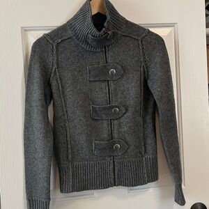 Banana Republic Gray lambs wool knit  Sweater